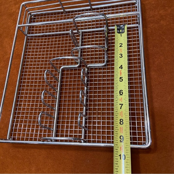 Metal Utensil Organizer Silverware Caddy Napkin Cutlery Cup Plate Holder Camping - Picture 2 of 5